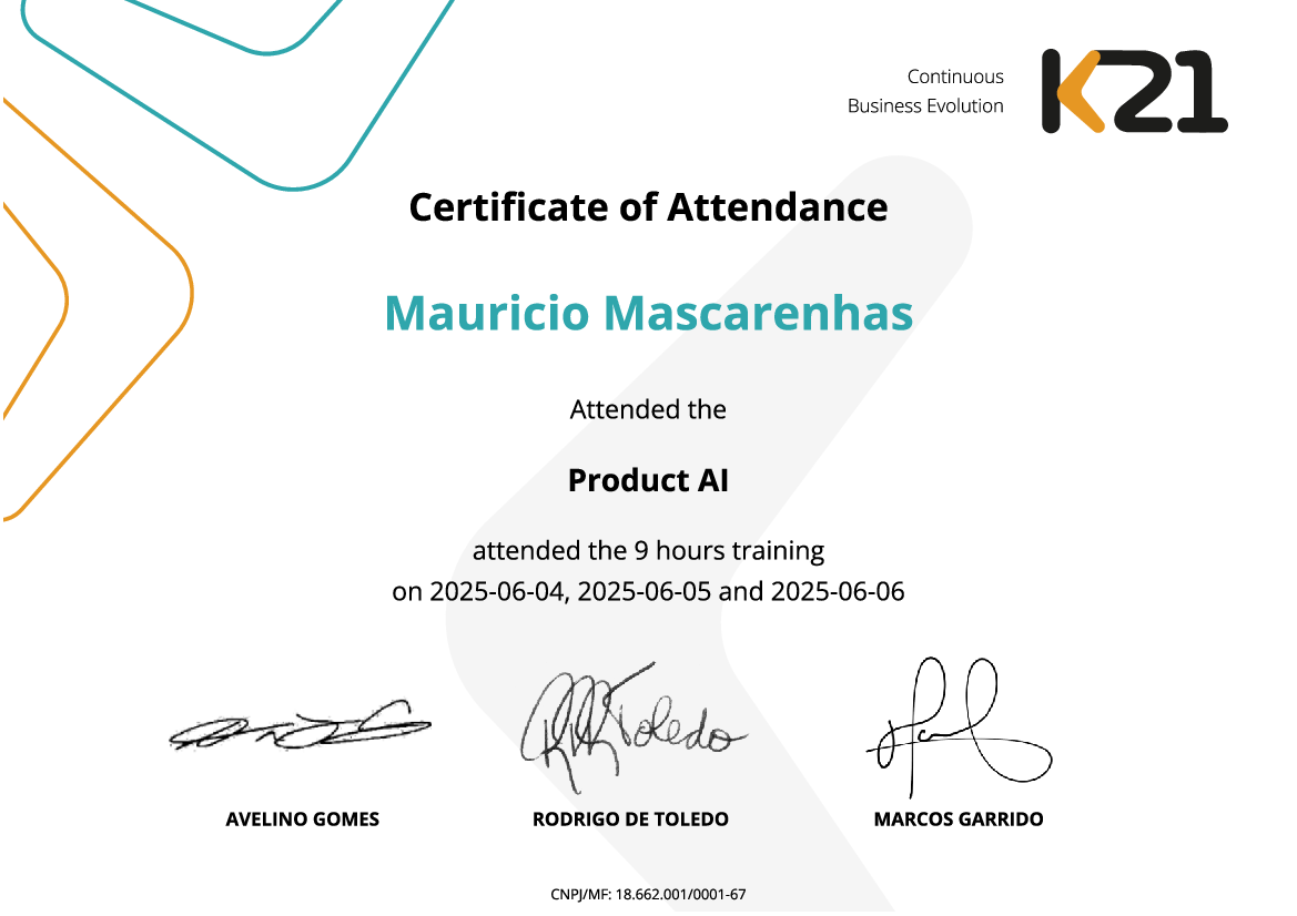 Certificado K21